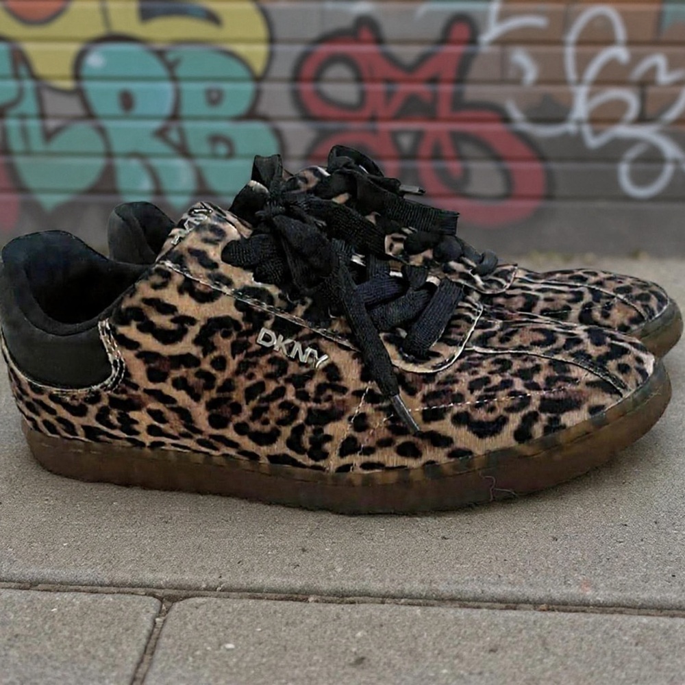 DKNY Animal Print Sneakers